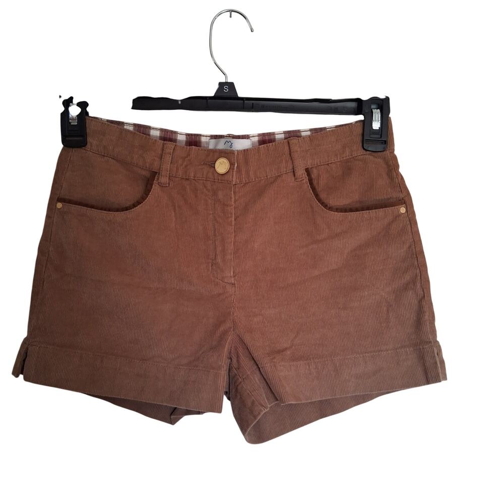 Mademoiselle Jacadi Girls 14 M Brown Corduroy Shorts NWT Paris Adjustable Waist